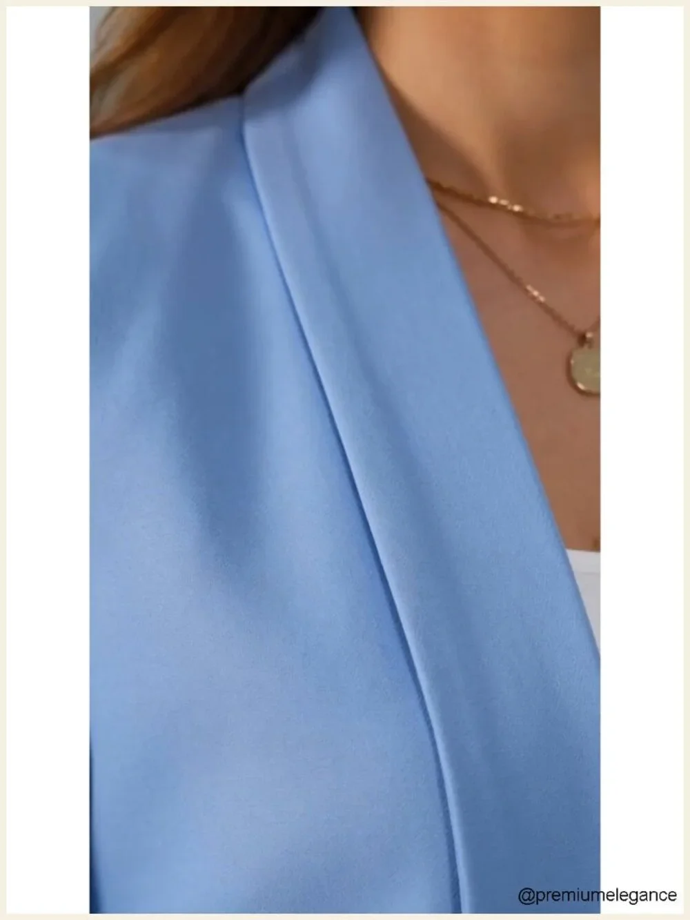 Casual Long Sleeve Blazer Jacket for Women, Notched Lapel, No Button, Polyester